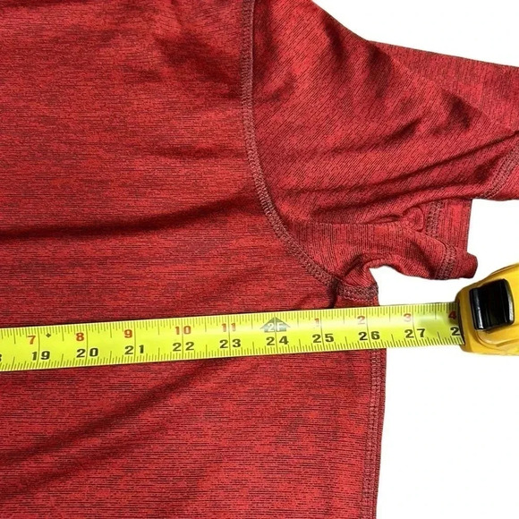 MTL LAB,Project Raw, men XXL t shirt . Red , short sleeve, detail  trim, EC - Picture 10 of 15